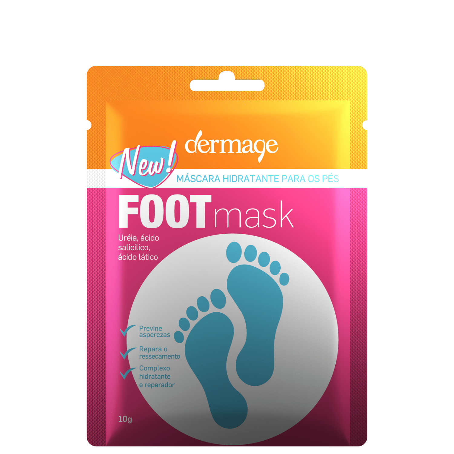Máscara para os Pés Dermage Foot Hidratante 10g