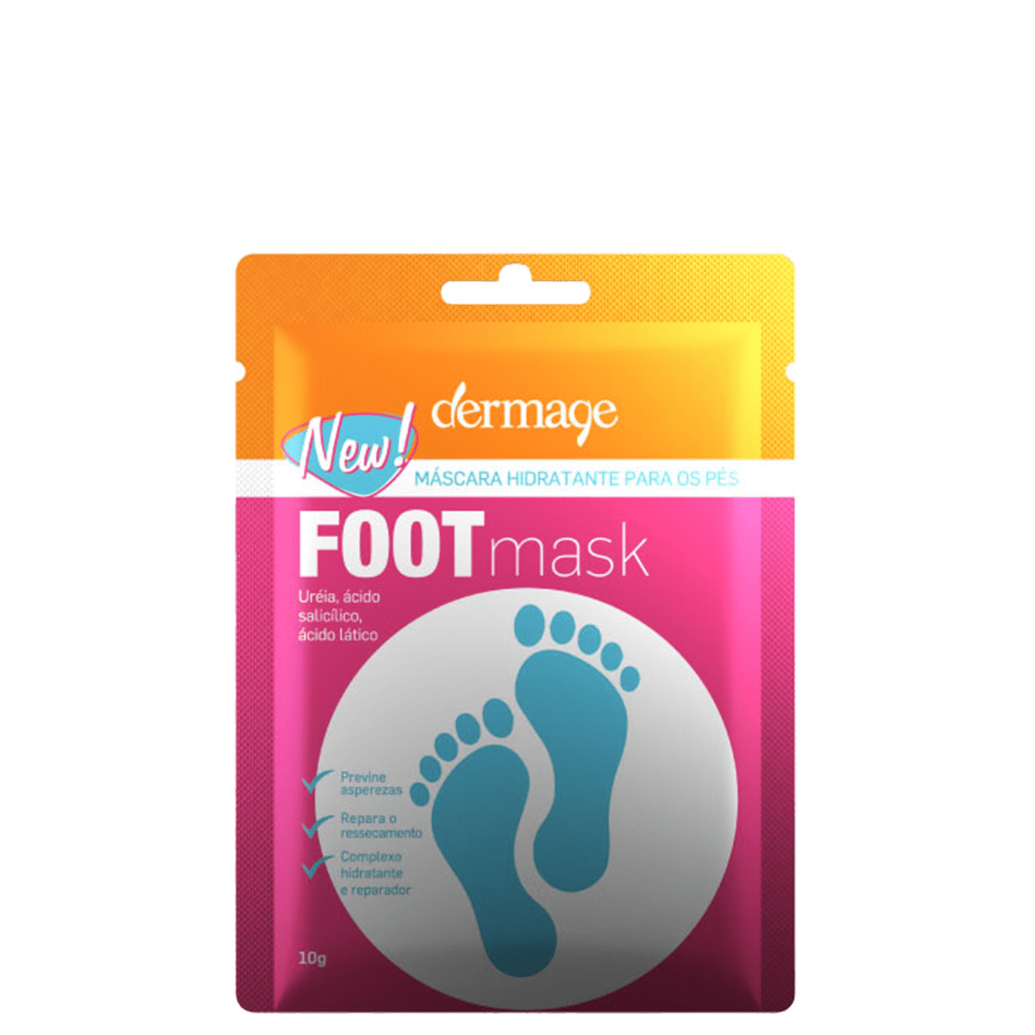 Máscara para os Pés Dermage Hidratante 10g