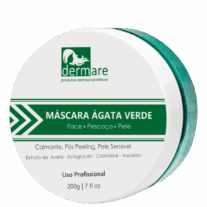 Máscara Facial Dermare Ágata Verde 200g