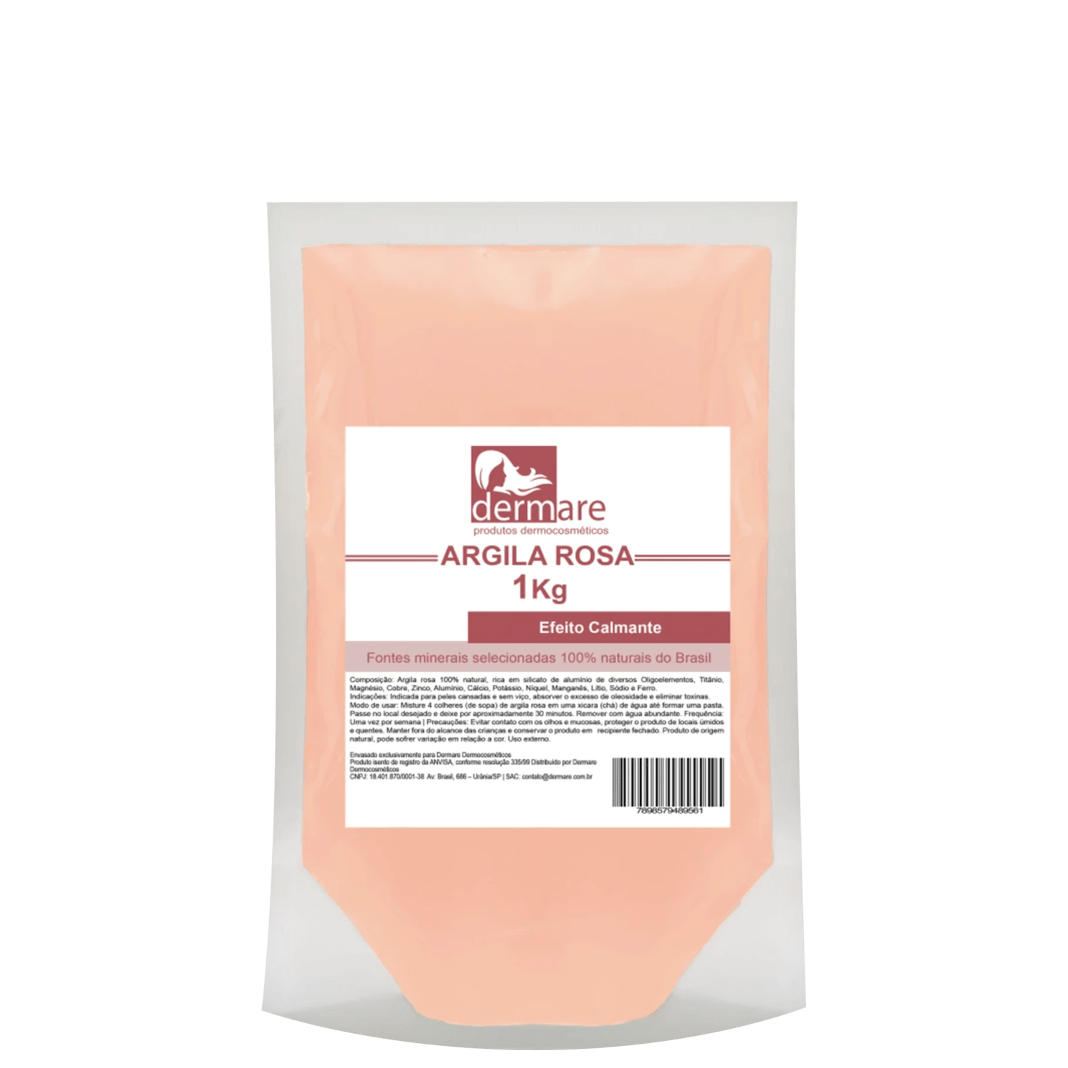 Máscara em Pó Dermare Argila Rosa 1Kg