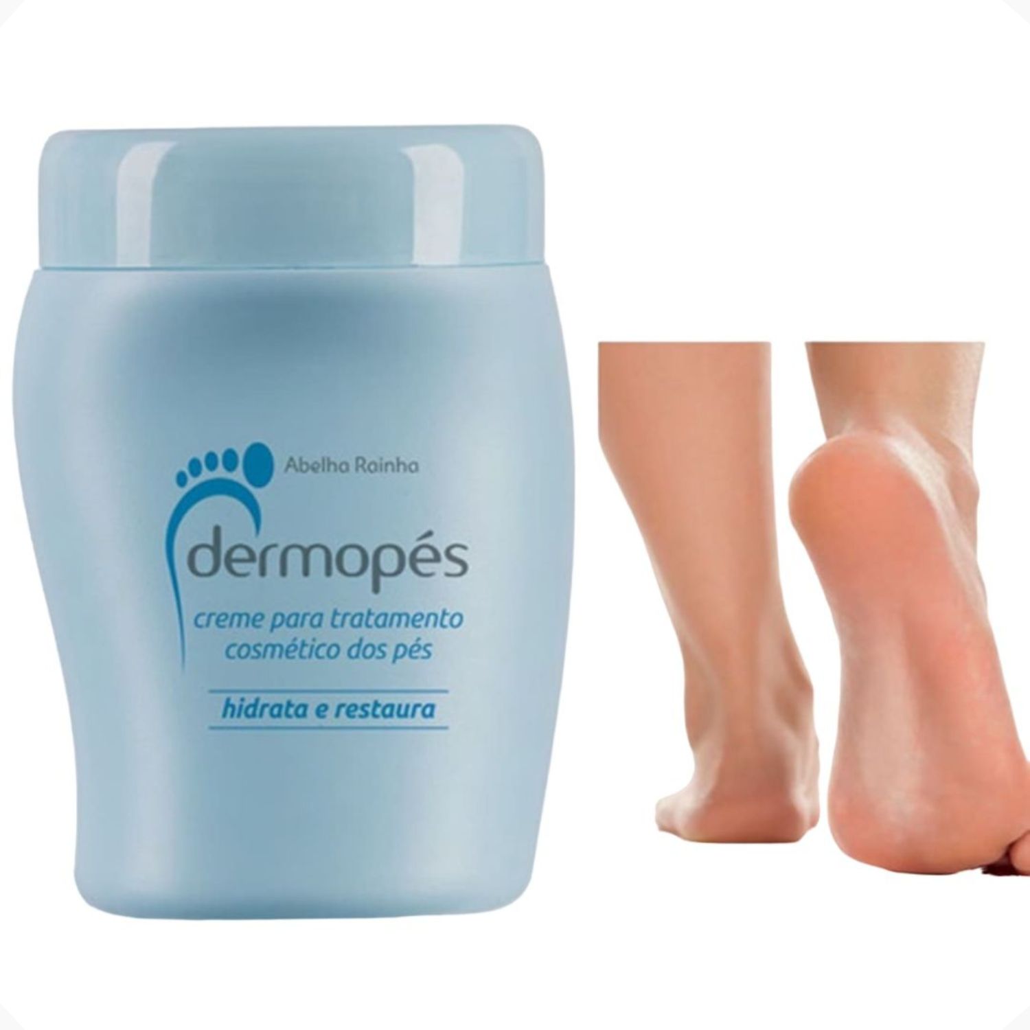 Dermopés Creme Para Tratamento Cosméticos dos Pés Hidrata e Restaura Abelha Rainha Ref 2026 130gr