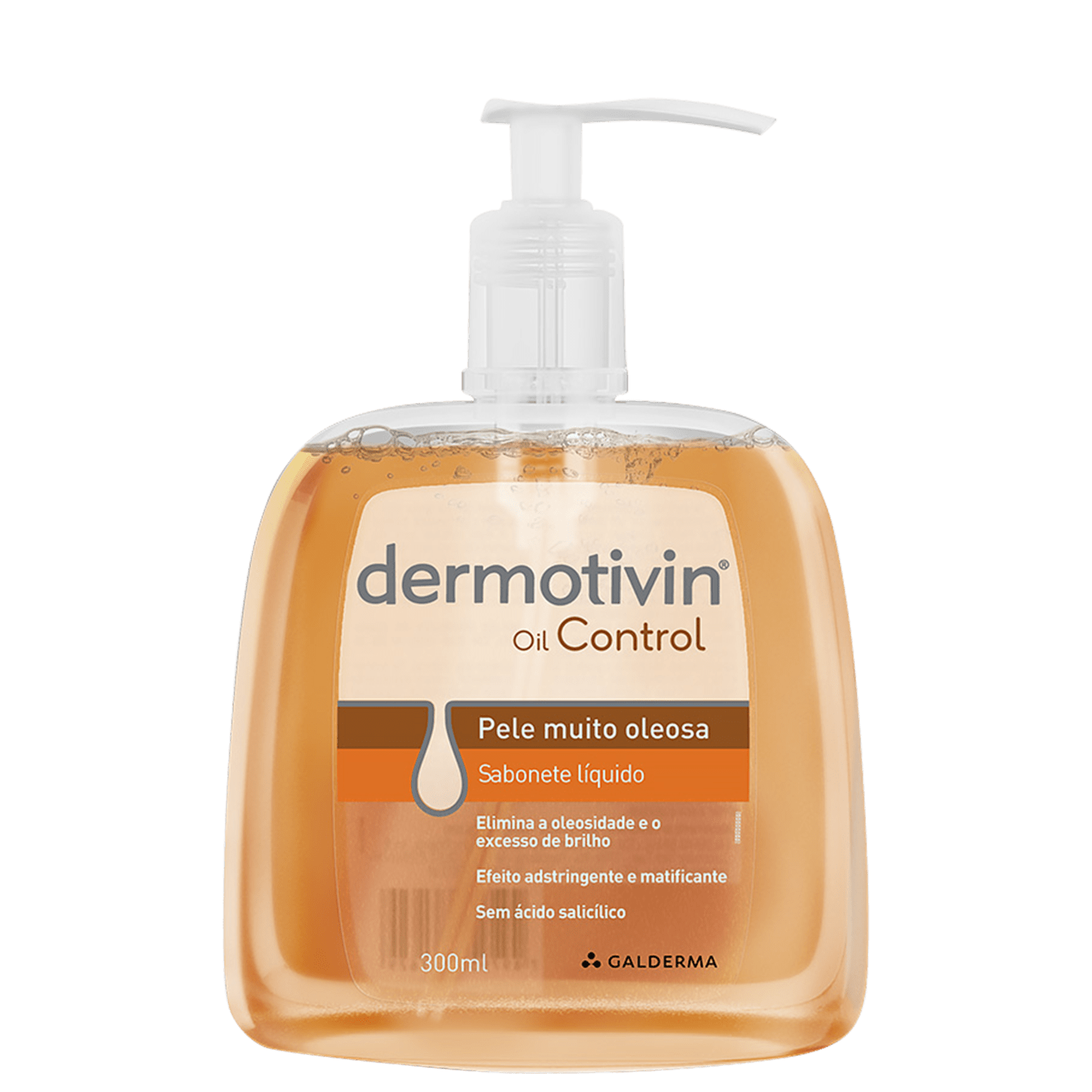 Sabonete Líquido Facial Dermotivin Oil Control Pele Oleosa 300ml