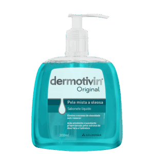 Sabonete Líquido Facial Dermotivin Original Pele Mista 300ml
