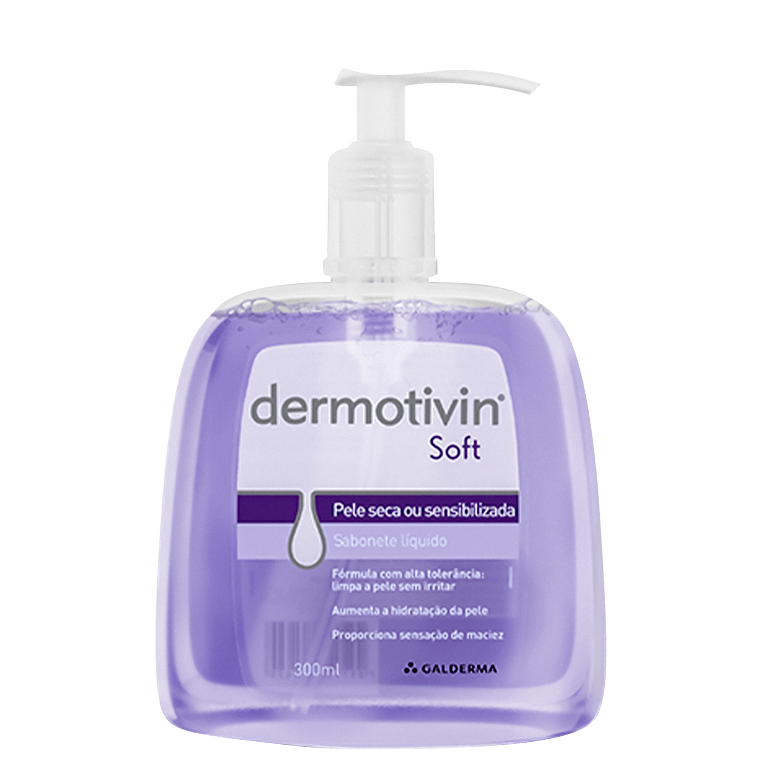 Sabonete Líquido Facial Dermotivin Soft Pele Seca ou Sensibilizada 300ml