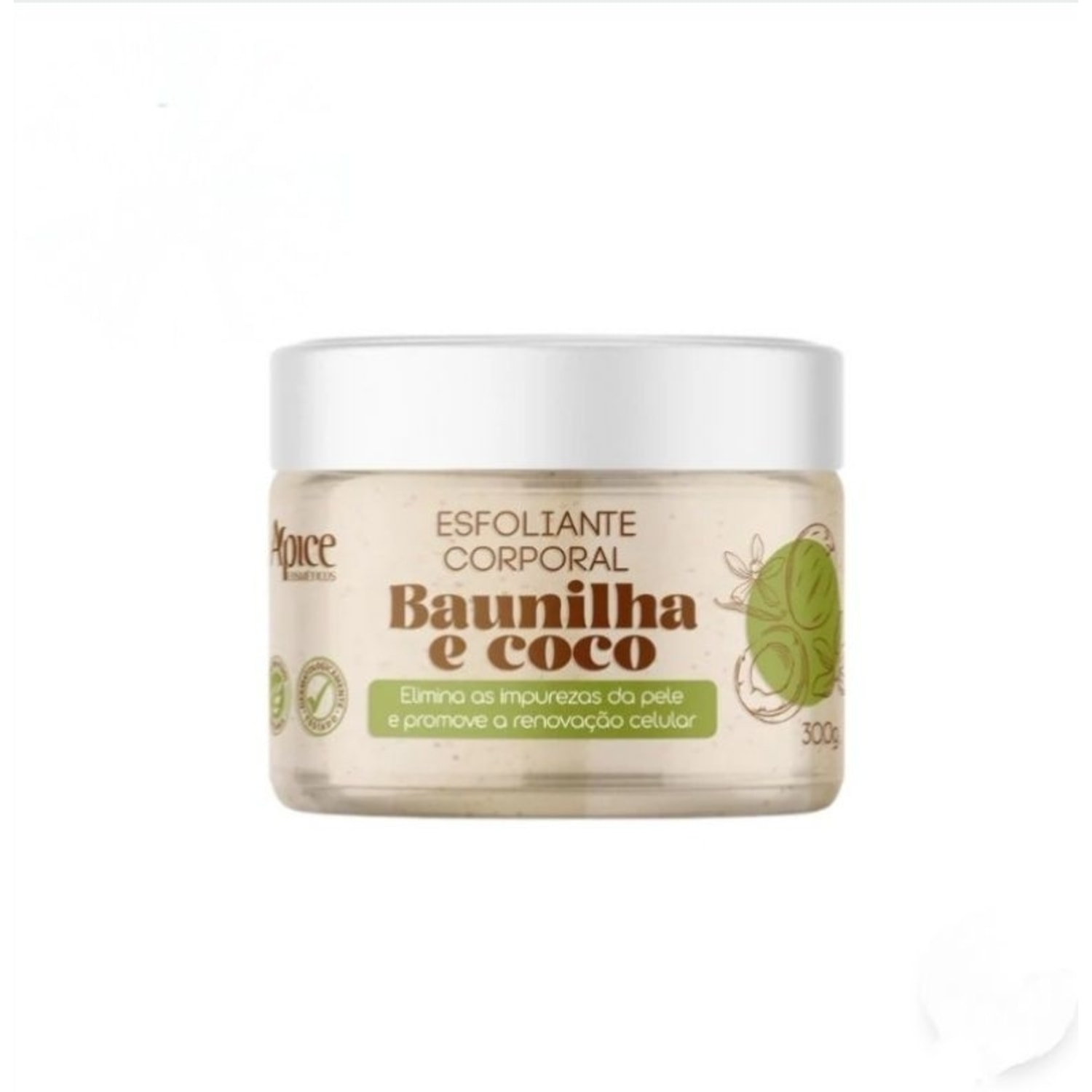 Esfoliante Corporal Ápice Coco e Baunilha 300g