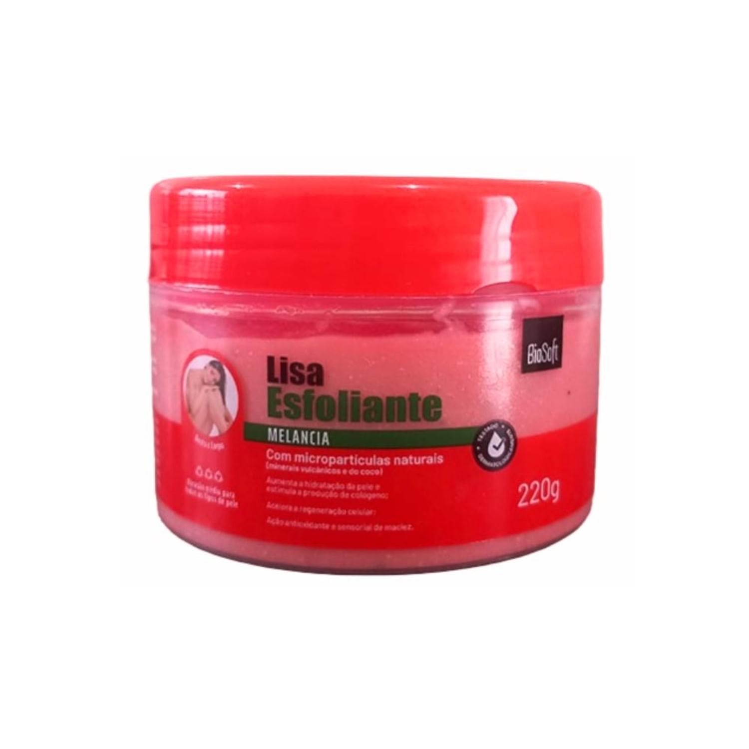 Esfoliante Melancia Corporal e Facial Com Extrato Da Fruta