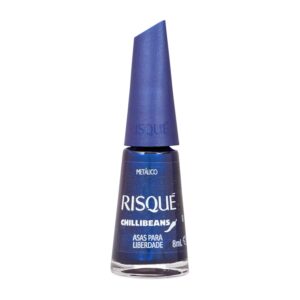 Esmalte Metálico Risqué & Chilli Beans Asas para Liberdade Azul 8ml Esmalte Metálico Risqué & Chilli Beans Asas para Liberdade Azul 8ml