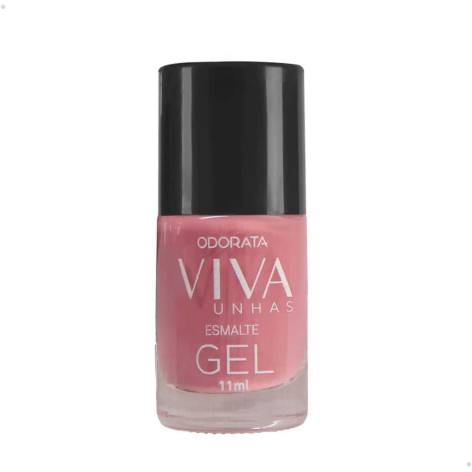 Esmalte em Gel Hipoalergênico ODORATA Viva Unhas Nude Rosê Rosa Cremoso 7ml (Secagem Rápida)