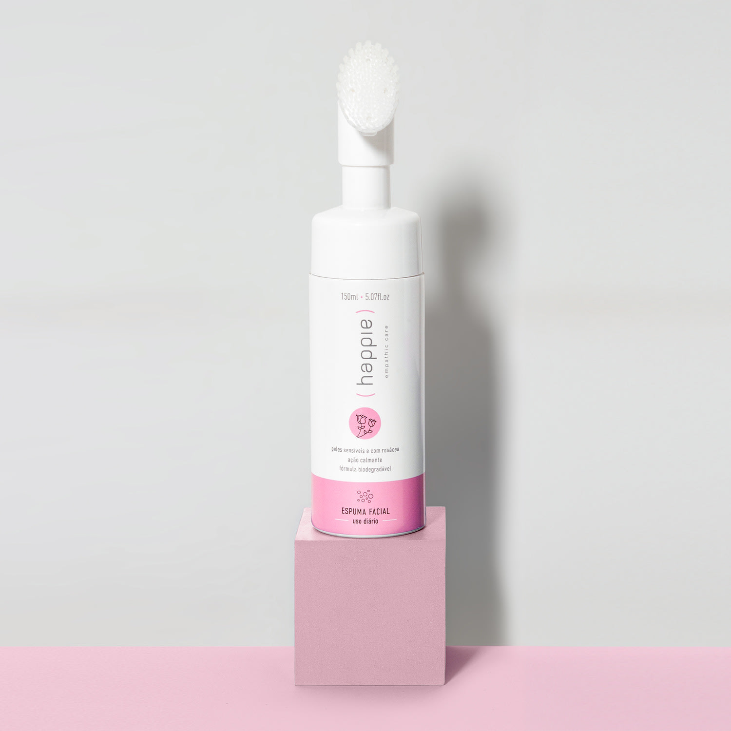 Espuma de Limpeza Facial Pele Sensível com Esponja 1 Unidade