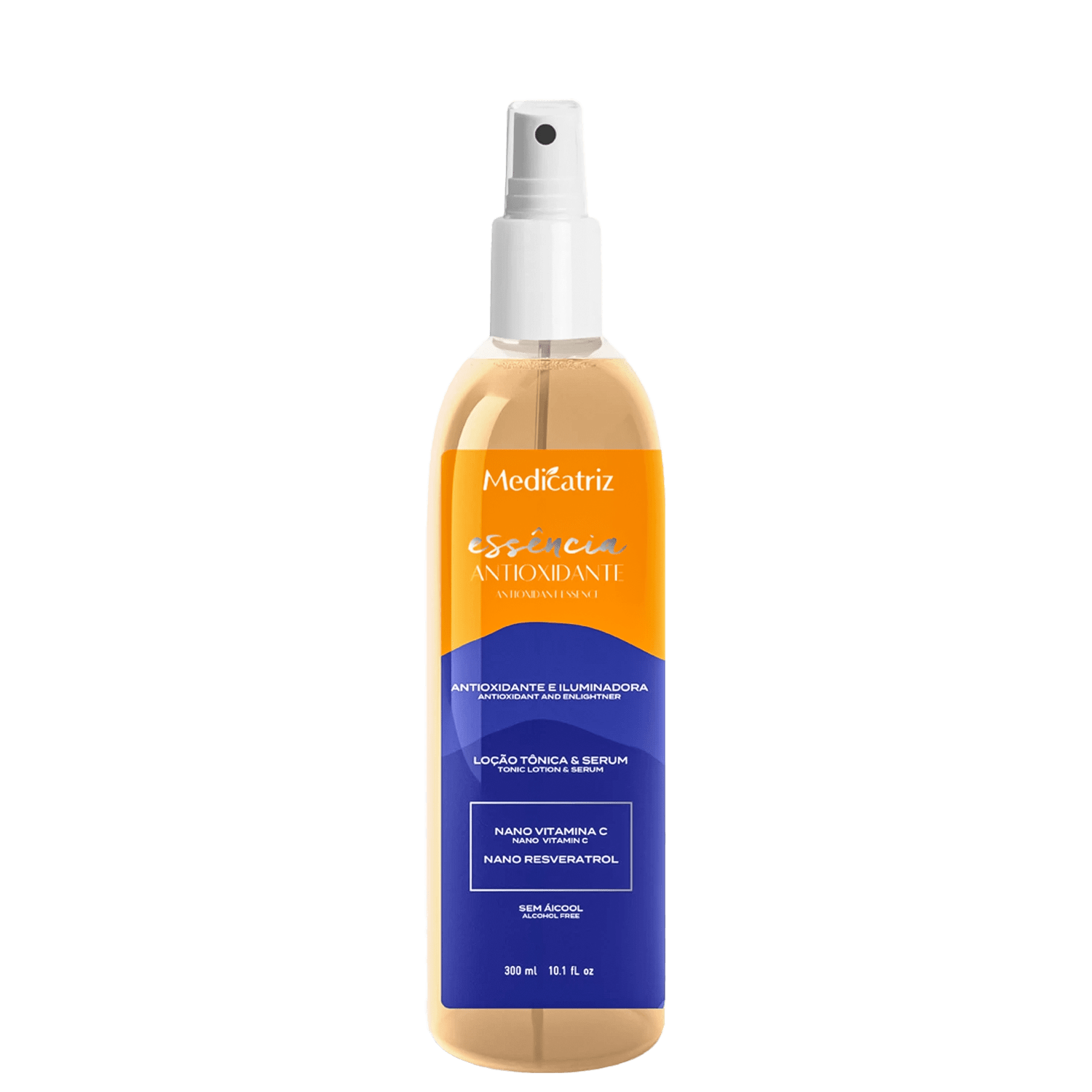 Tonico com Serum Medicatriz Essencia Antioxidante Vitamina C 300ml