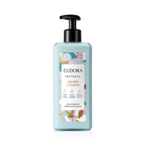 Creme Corporal Eudora Instance Algodão e Jasmim Hidratante Desodorante 400ml