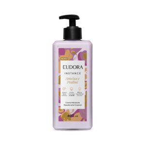 Creme Corporal Eudora Instance Ameixa e Praliné Hidratante Desodorante 400ml