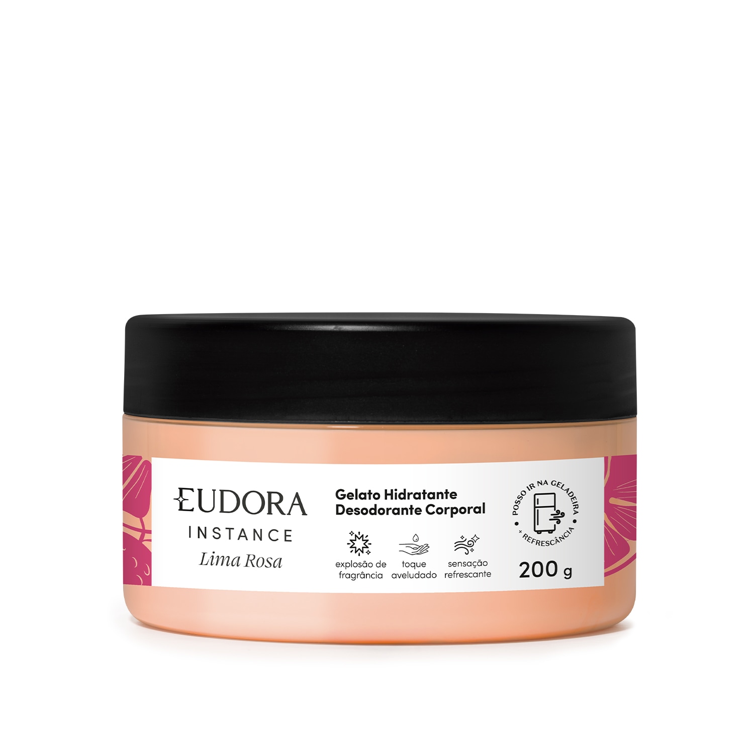 Gelato Corporal Eudora Instance Lima Rosa Hidratante Desodorante 200g