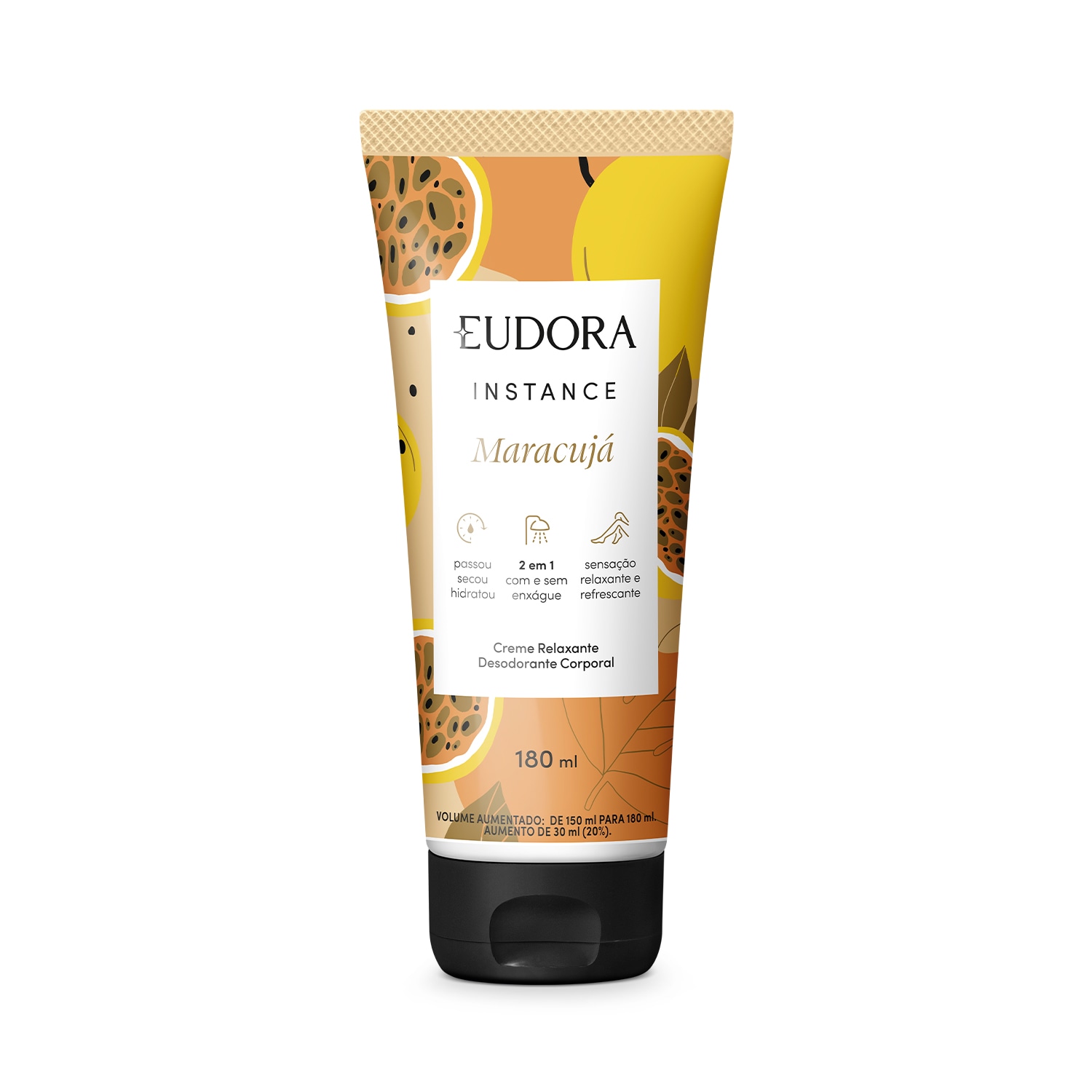 Creme Corporal Eudora Instance Maracujá Relaxante Desodorante 180ml