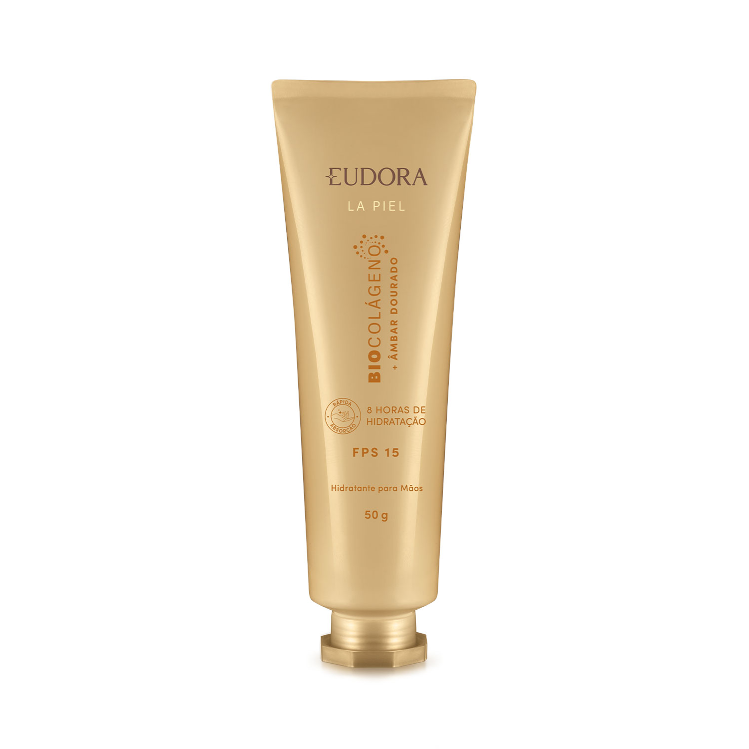 Creme Hidratante para Mãos Eudora La Piel Âmbar Dourado FPS15 50g