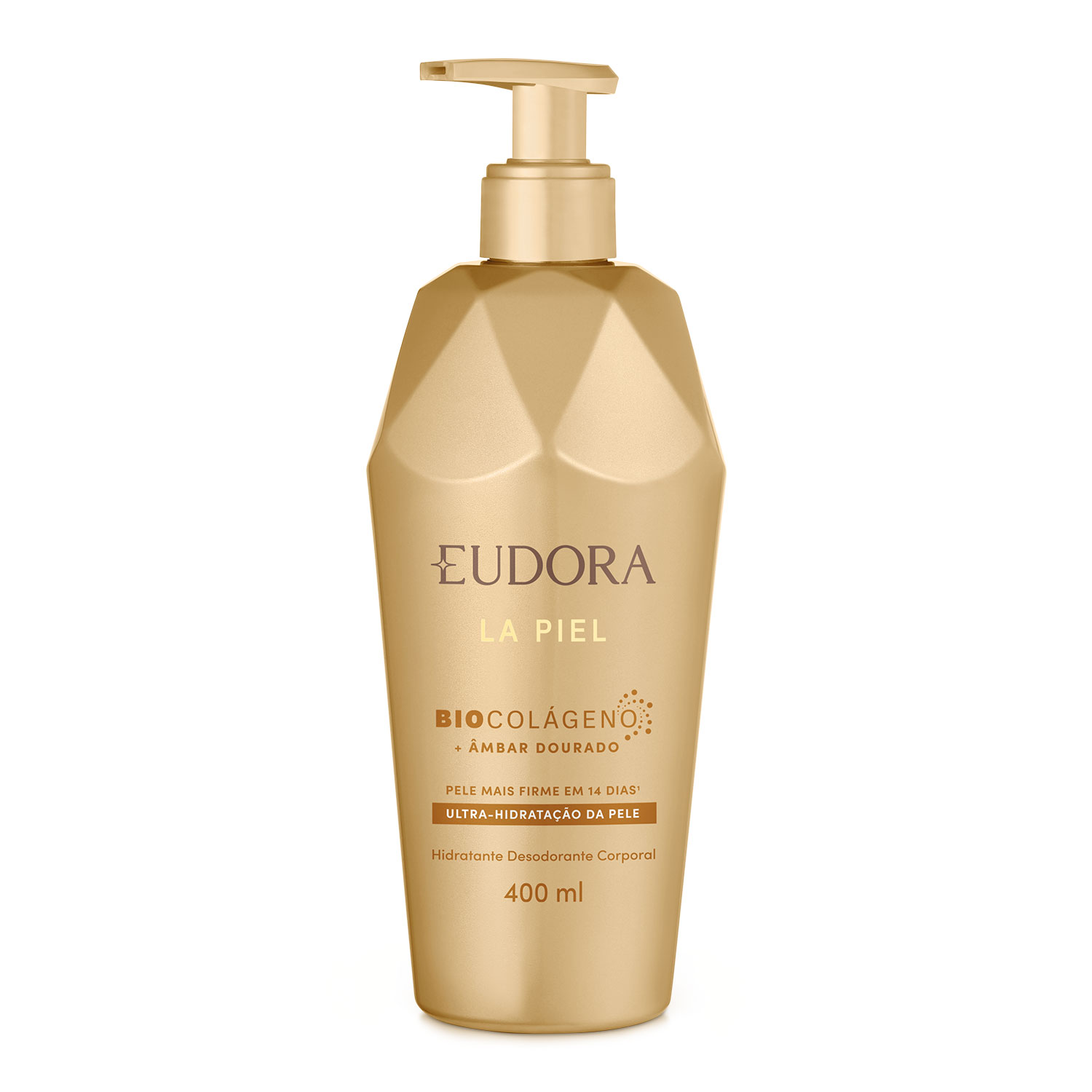 Hidratante Desodorante Corporal Eudora La Piel Âmbar Dourado 400ml
