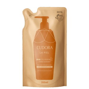 Refil Hidratante Desodorante Corporal Eudora La Piel Âmbar Dourado 350ml