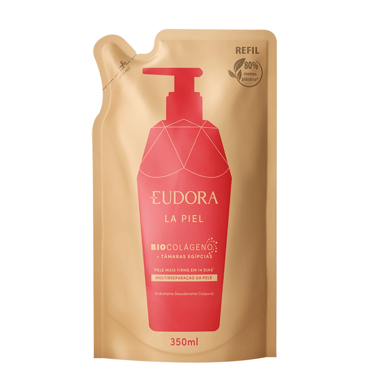 Refil Hidratante Desodorante Corporal Eudora La Piel Tâmaras Egípcias 350ml