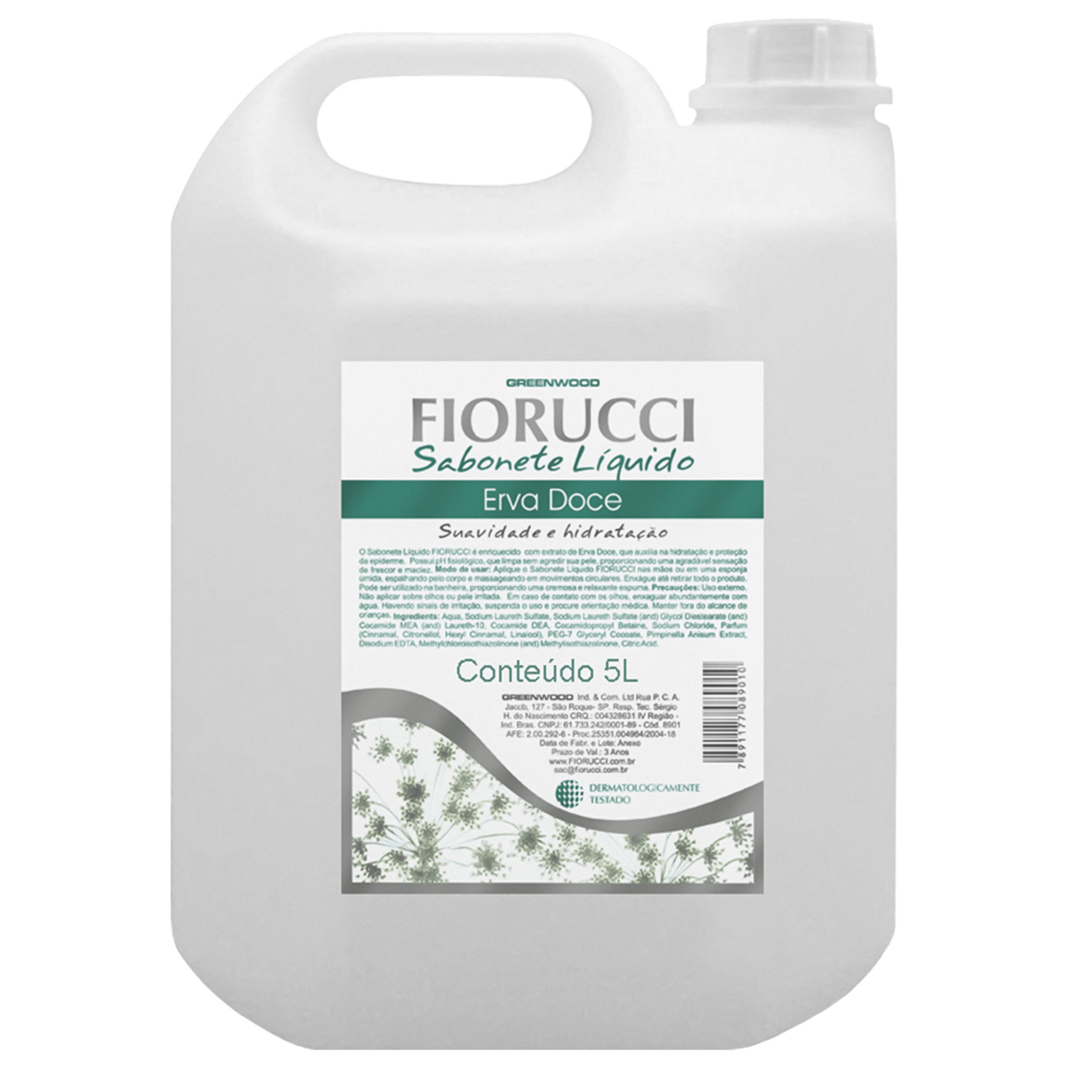 Sabonete Líquido Fiorucci Erva Doce 5L