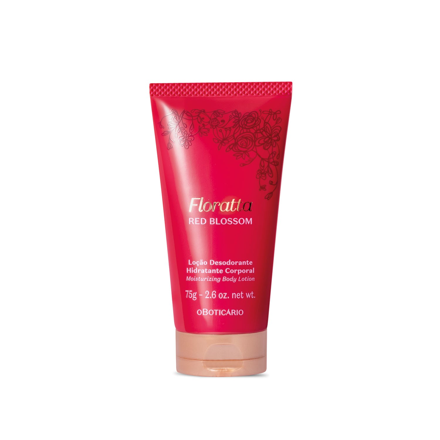 Loção Corporal Floratta Red Blossom O Boticário Desodorante Hidratante 75g