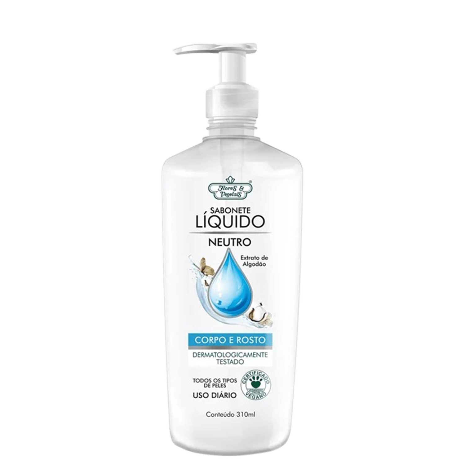 Sabonete Líquido Hidratante Flores e Vegetais Antibacteriano 310ml