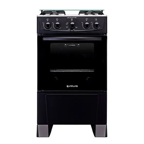 Fogão de Piso a Gás Atlas 4 Bocas Forno 50L Coliseum Plus