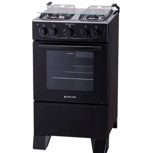 Fogão a Gás Atlas 4 Bocas Preto com Acendimento Automático Bivolt Mônaco Plus
