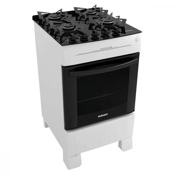 Fogão a Gás Itatiaia 4 Bocas Mesa de Vidro e Acendimento Automático Electra Glass