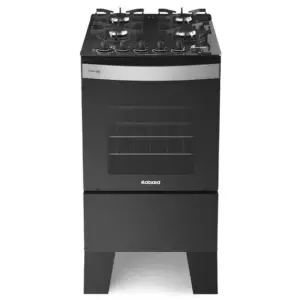 Fogão a Gás Itatiaia 4 Bocas Preto Mesa de Vidro Acendimento Automático Bivolt Itaglass Plus