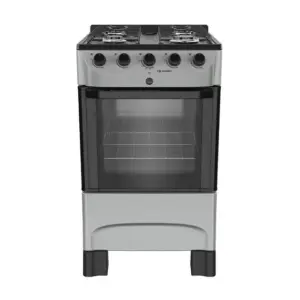 Fogão a Gás Mueller 4 Bocas Titânio Mesa de Aço Esmaltado e Acendimento Automático Bivolt MFI4BC Fogão a Gás Mueller 4 Bocas Titânio Mesa de Aço Esmaltado e Acendimento Automático Bivolt MFI4BC