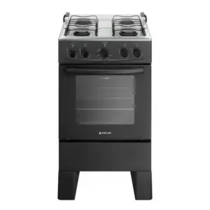 Fogão de Piso a Gás Atlas 4 Bocas Preto Acendimento Manual Milão