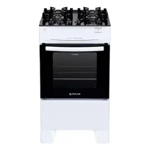 Fogão de Piso a Gás Atlas 4 Bocas Branco Mesa de Vidro Bivolt Mônaco Plus Top Glass Fogão de Piso a Gás Atlas 4 Bocas Branco Mesa de Vidro Bivolt Mônaco Plus Top Glass
