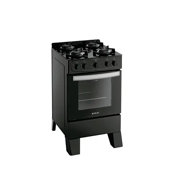 Fogão de Piso a Gás Atlas 4 Bocas Mesa de Vidro Bivolt Tropical Glass