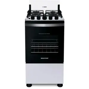 Fogão de Piso a Gás Brastemp 4 Bocas Branco Clean BFO4NBB