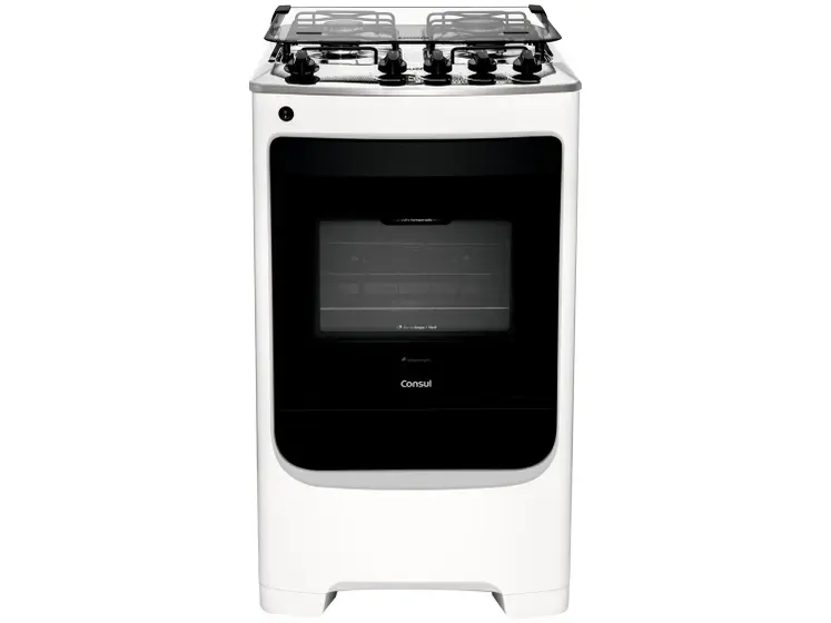 Fogão de Piso a Gás Consul 4 Bocas Branco CFO4NABUNA