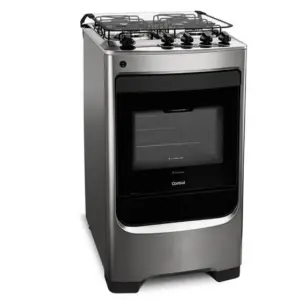 Fogão de Piso a Gás Consul 4 Bocas Inox com Acendimento Automático CFO4NAR Fogão de Piso a Gás Consul 4 Bocas Inox com Acendimento Automático CFO4NAR