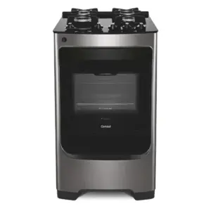 Fogão de Piso a Gás Consul 4 Bocas Inox Acendimento Automático CFO4VAR Fogão de Piso a Gás Consul 4 Bocas Inox Acendimento Automático CFO4VAR