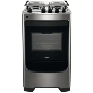 Fogão de Piso a Gás Consul 4 Bocas Inox CFO4NARUNA Fogão de Piso a Gás Consul 4 Bocas Inox CFO4NARUNA