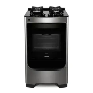 Fogão de Piso a Gás Consul 4 Bocas Inox Mesa Vidro Temperado Trempes em Ferro Fundido Bivolt Fogão de Piso a Gás Consul 4 Bocas Inox Mesa Vidro Temperado Trempes em Ferro Fundido Bivolt