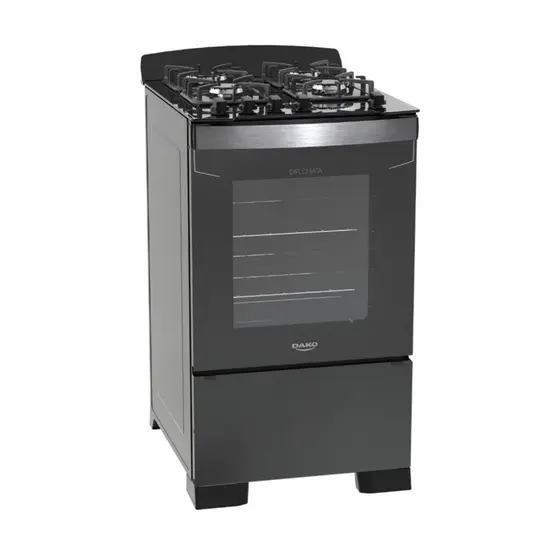 Fogão de Piso a Gás Dako 4 Bocas com Grill Diplomata