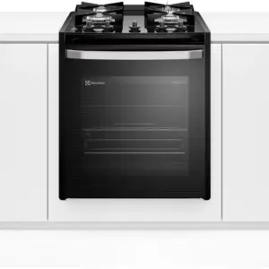 Fogão de Embutir a Gás Electrolux 4 Bocas Preto Experience FE4BP