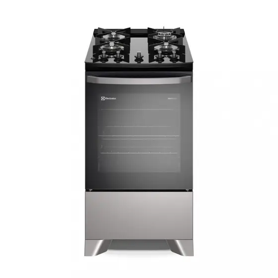 Fogão de Piso a Gás Electrolux 4 Bocas com Mesa de Vidro Efficient FE4GS