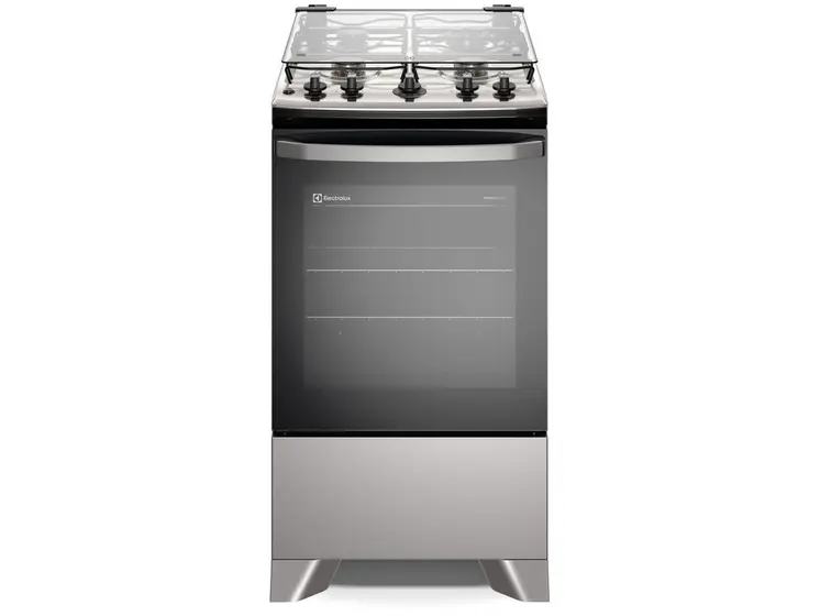 Fogão de Piso a Gás Electrolux 4 Bocas Prata Efficient PerfectCook FE4IS