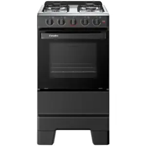 Fogão de Piso a Gás Esmaltec 4 Bocas Preto Ideal Pop 4120