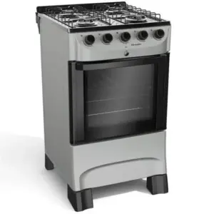 Fogão de Piso a Gás Mueller 4 Bocas Titânio Acendimento Automático MFI4BC Fogão de Piso a Gás Mueller 4 Bocas Titânio Acendimento Automático MFI4BC