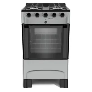 Fogão de Piso a Gás Mueller 4 Bocas Titânio com Mesa Esmaltada Fogão de Piso a Gás Mueller 4 Bocas Titânio com Mesa Esmaltada