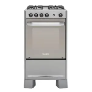 Fogão de Piso a Gás Suggar 4 Bocas Prata Automático Select