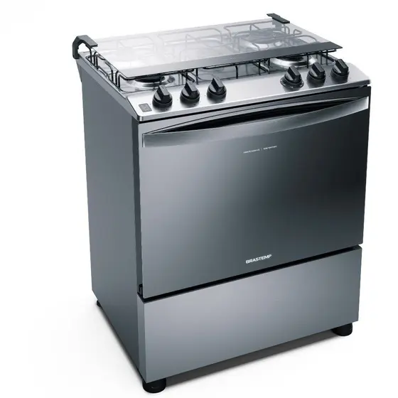 Fogão de Piso a Gás Brastemp 5 Bocas BFS5NCR
