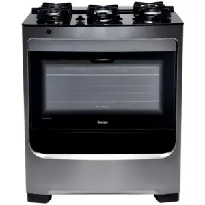Fogão de Piso a Gás Consul 5 Bocas Inox Mesa de Vidro CFS5VARUNA