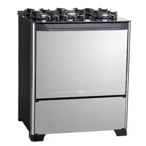 Fogão de Piso a Gás Dako 5 Bocas com Frente de Vidro Espelhado Magister Style Fogão de Piso a Gás Dako 5 Bocas com Frente de Vidro Espelhado Magister Style